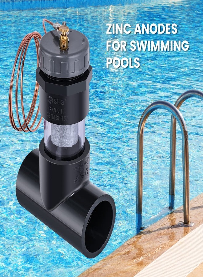 briidea New Install 2'' Inline Zinc Anodes for Saltwater Pools - Image 4